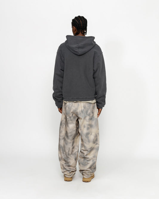 SWEAT À CAPUCHE ZIPPÉ DOUBLÉ GAUFRÉ