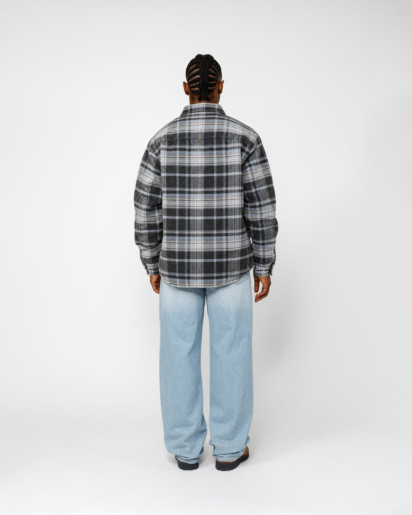 CHEMISE À CARREAUX DÉLAVÉE