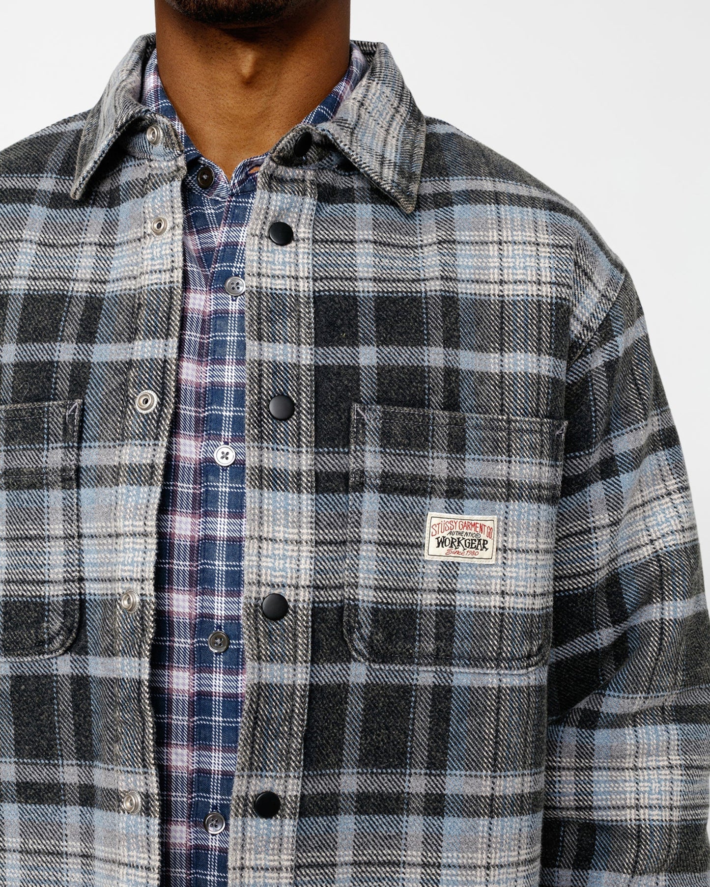 CHEMISE À CARREAUX DÉLAVÉE