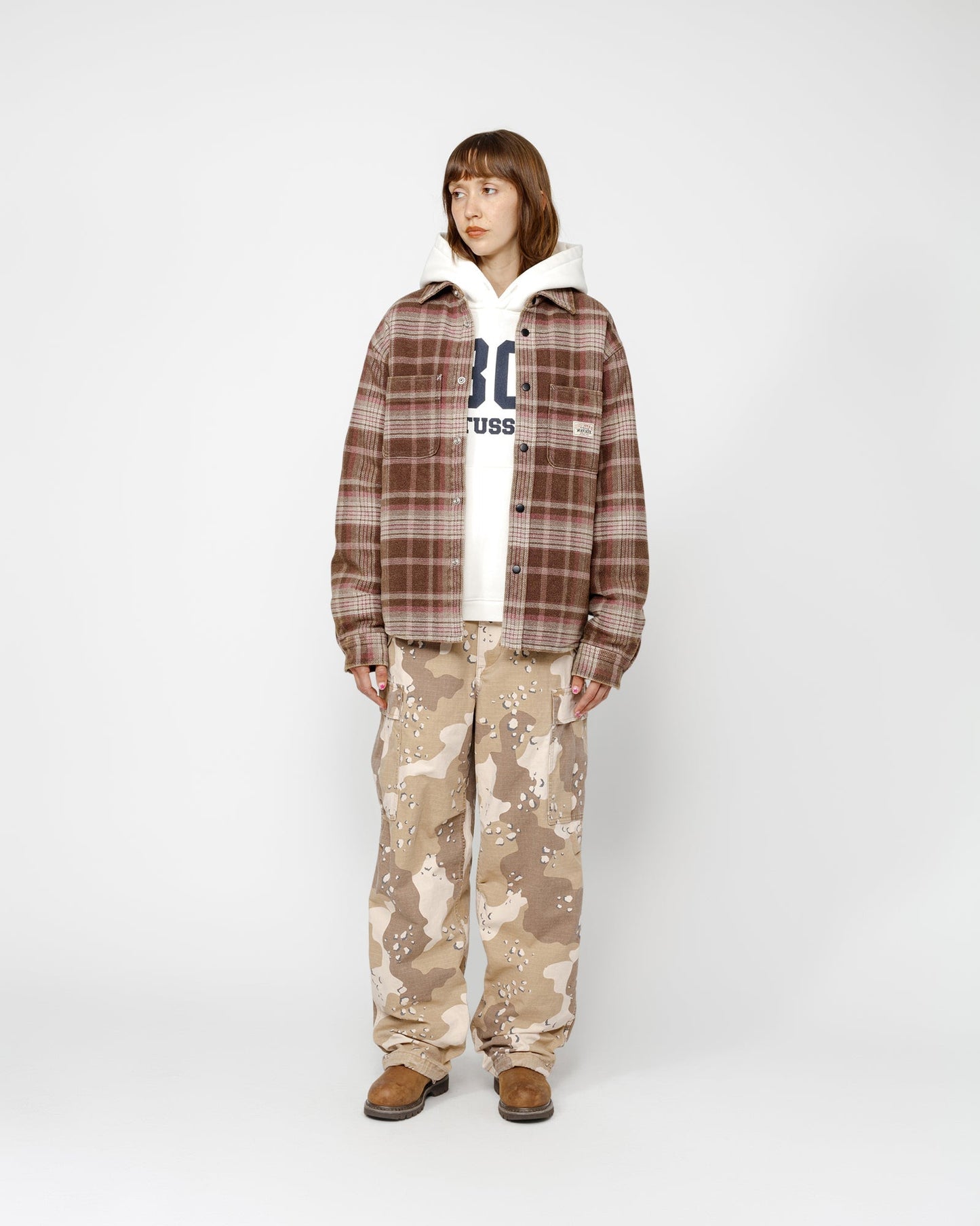 CHEMISE À CARREAUX LAVÉE INTENSÉMENT