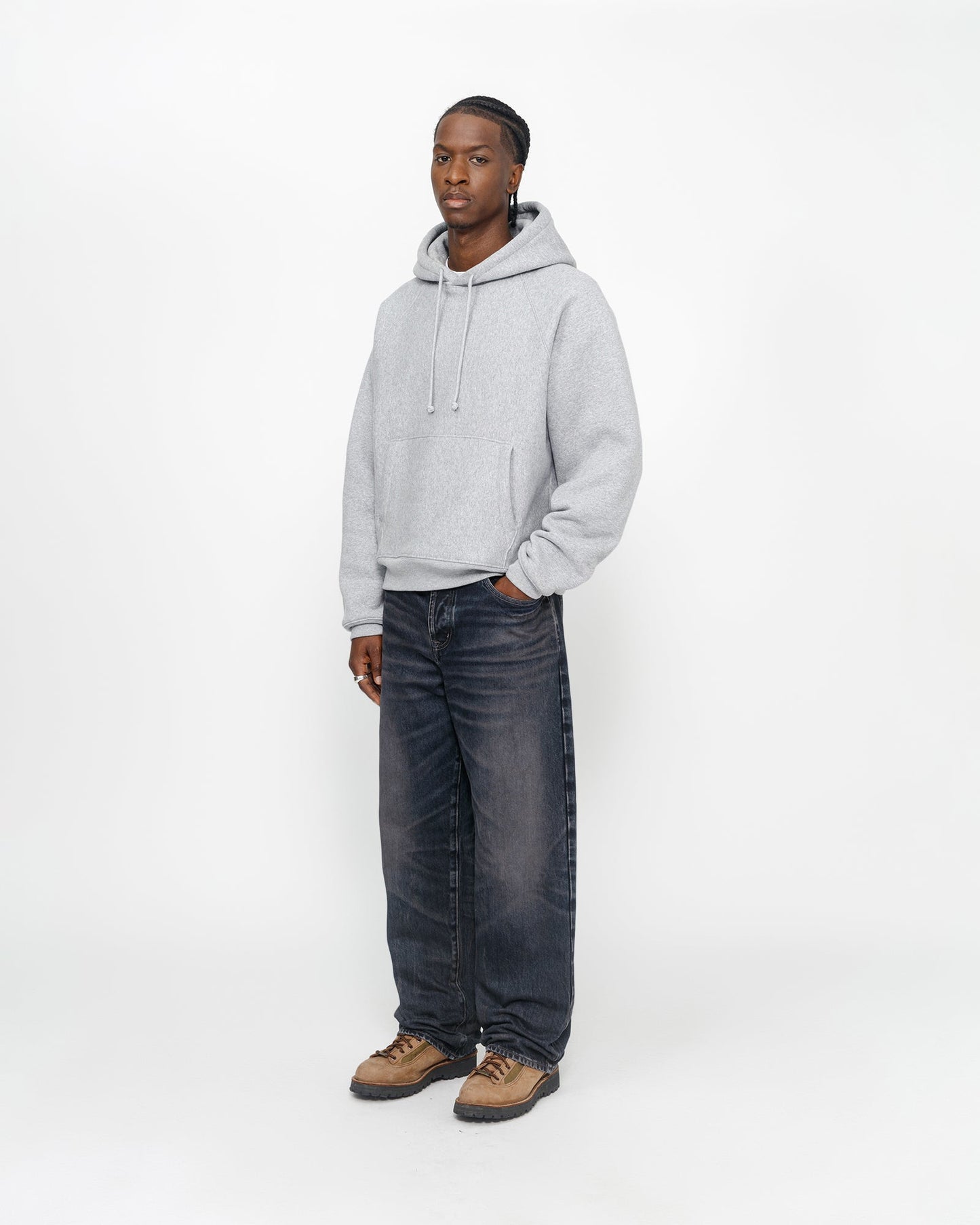 JEAN TRÈS AMPLE EN DENIM DÉLAVÉ VINTAGE