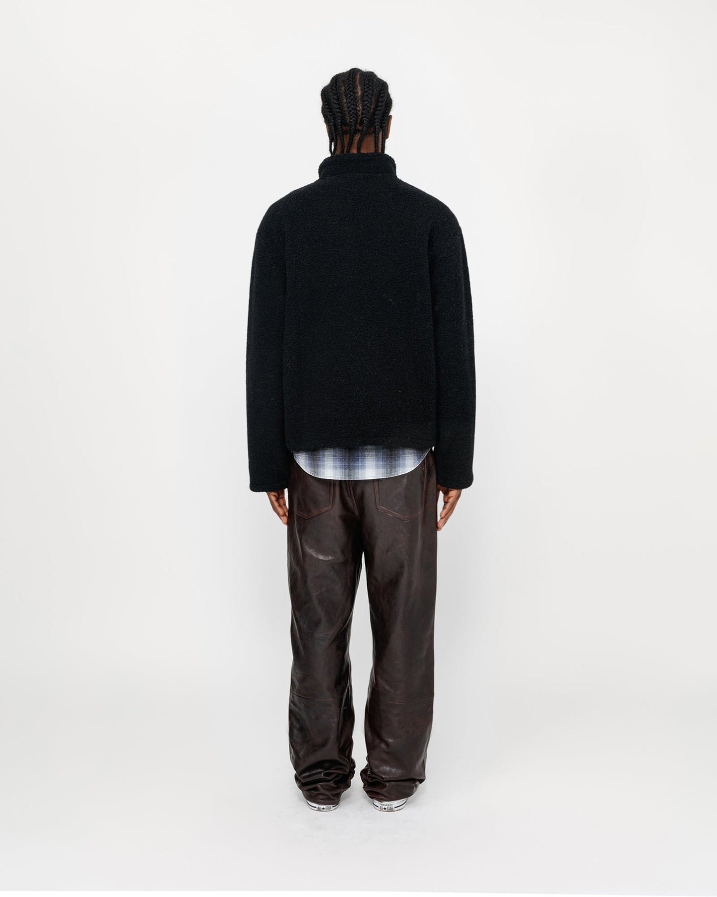 PULL OVER EN SHERPA MÉLANGE DE LAINE