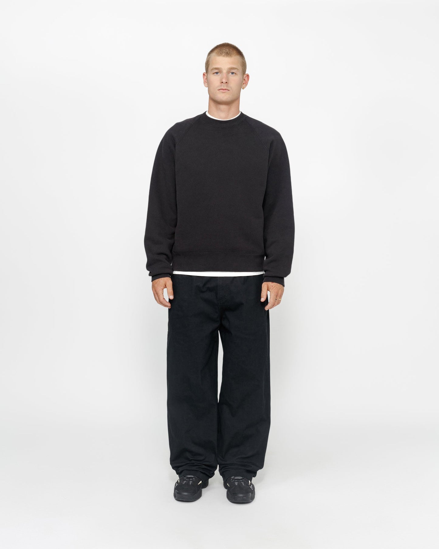 SWEAT RAS-DU-COU RAGLAN EN MOLLETON