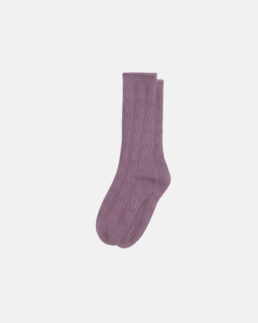 CHAUSSETTES ROBE TRICOT CÂBLÉ