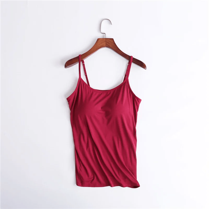 💕1 ACHETÉ = 1 OFFERT💕 Débardeur avec soutien-gorge intégré