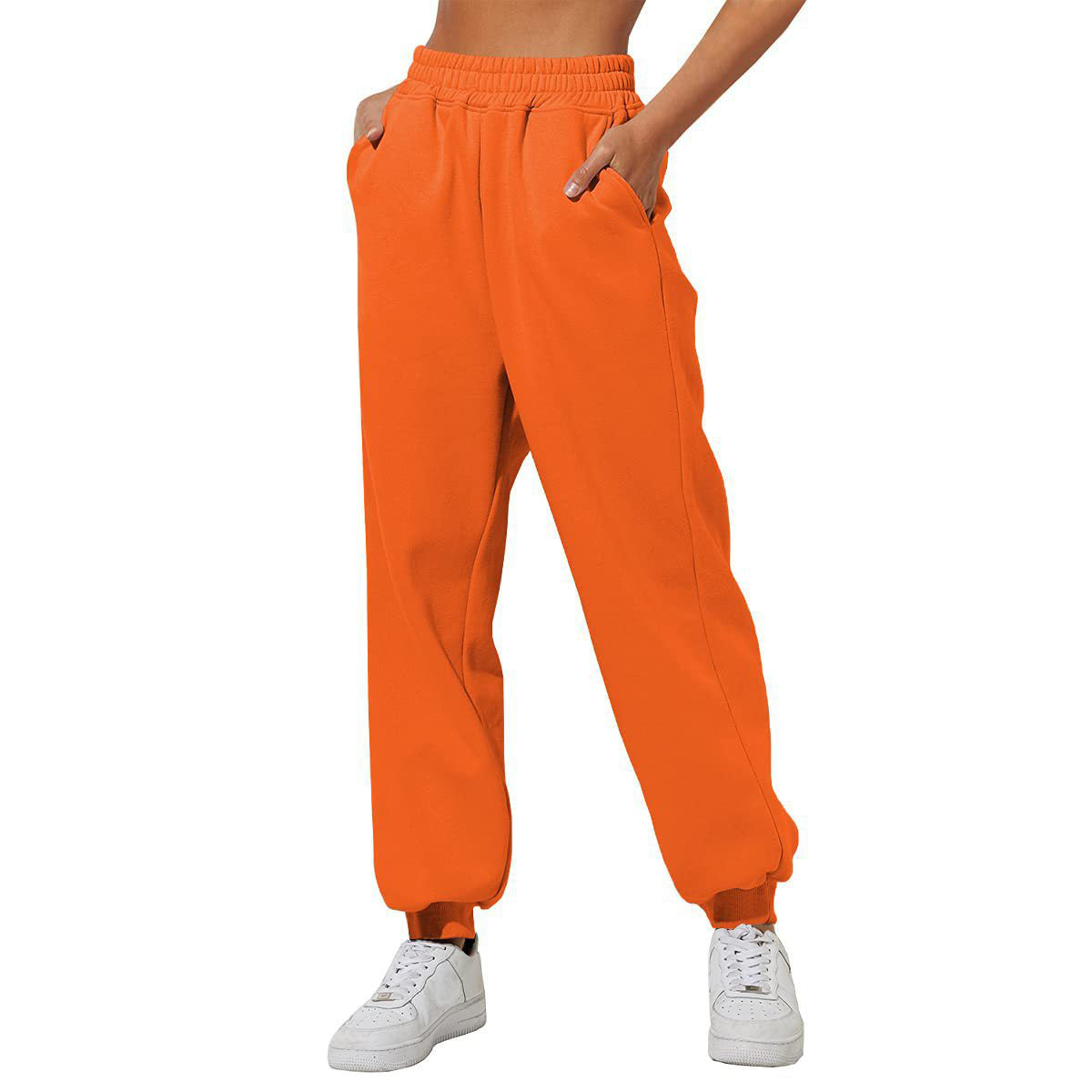 ✨Dernier jour : -69 %✨ Jogging ample taille haute pour femme avec poches