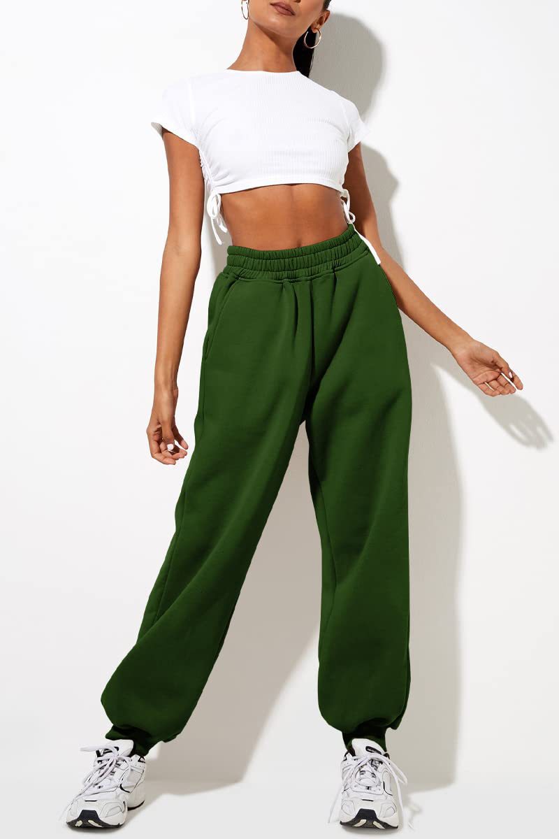 ✨Dernier jour : -69 %✨ Jogging ample taille haute pour femme avec poches